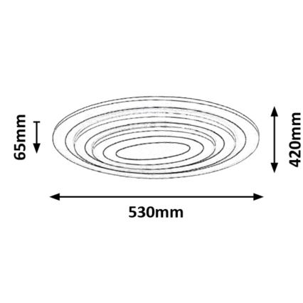 Rabalux - Plafoniera LED dimmerabile LED/41W/230V + telecomando Ø 53 cm