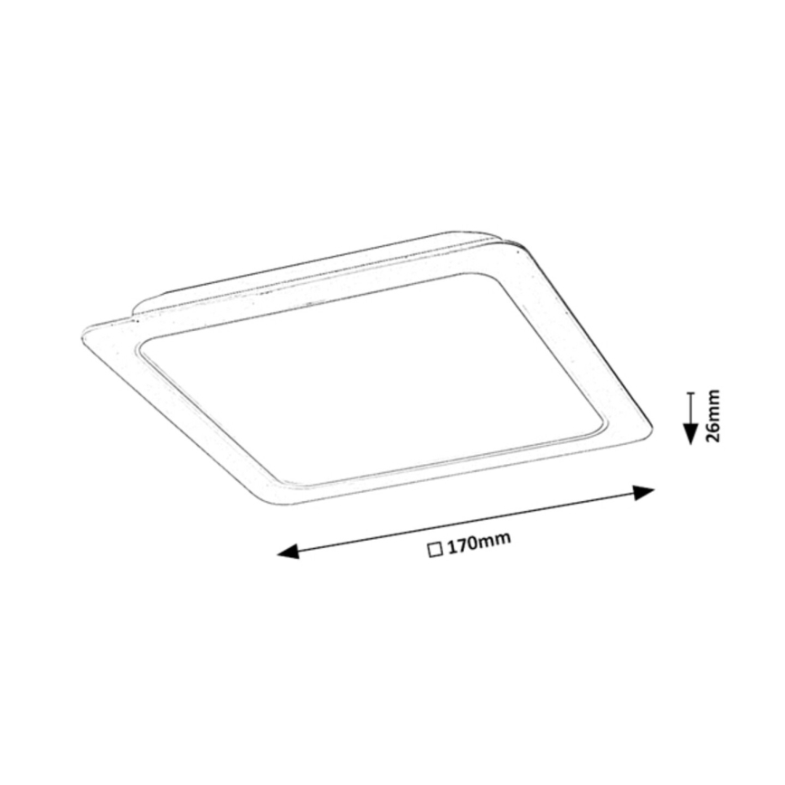 Rabalux - Lampada LED da incasso LED/18W/230V 17x17 cm