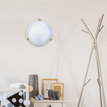 Rabalux - Plafoniera 1xE27/60W/230V in vetro alabastrino