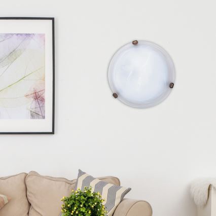 Rabalux - Plafoniera 1xE27/60W/230V con vetro alabastrino