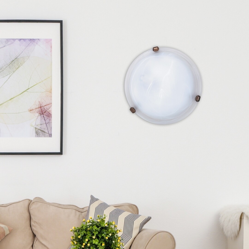 Rabalux - Plafoniera 1xE27/60W/230V con vetro alabastrino