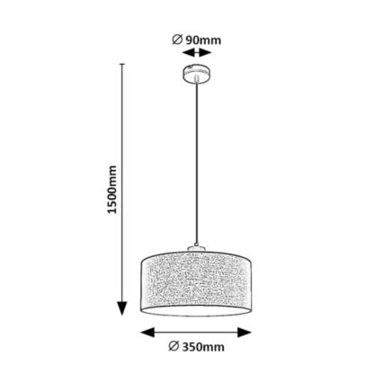 Rabalux - Lampadario su corda 1xE27/40W/230V