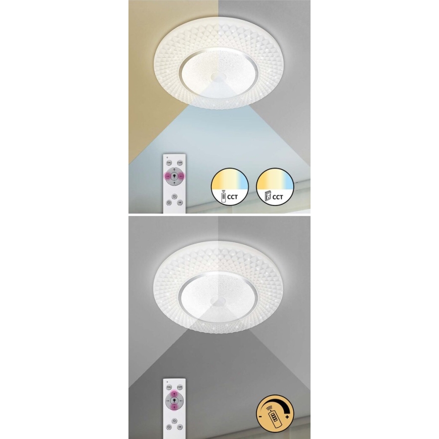 Rabalux - Plafoniera LED dimmerabile LED/72W/230V 3000-6500K con telecomando, Ø 48 cm