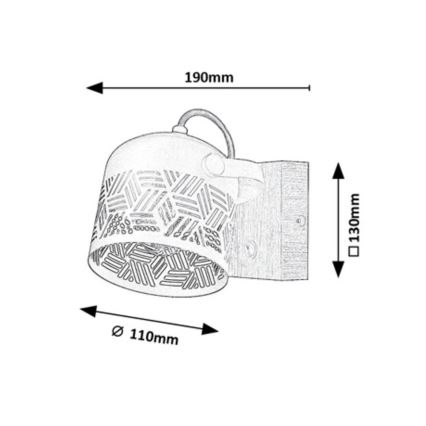 Rabalux  - Faretto da parete ROTEM 1xE14/40W/230V