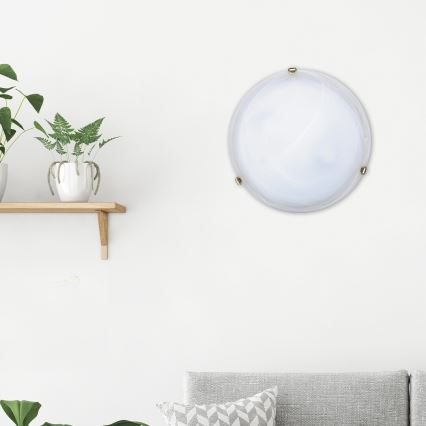 Rabalux - Plafoniera 2xE27/60W/230V in vetro alabastrino