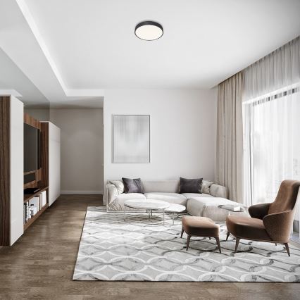 Rabalux - Plafoniera LED TESIA LED/36W/230V 40 cm nera
