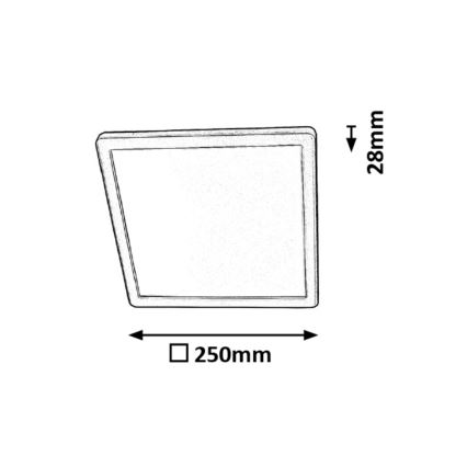 Rabalux - Plafoniera LED da bagno LED/15W/230V IP44