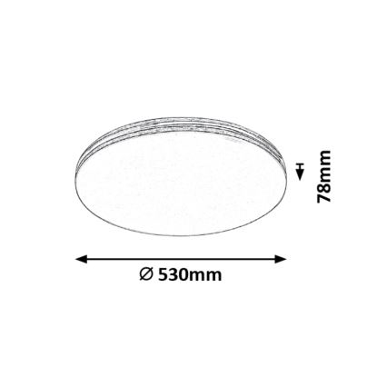 Rabalux - Plafoniera LED LED/36W/230V tonda