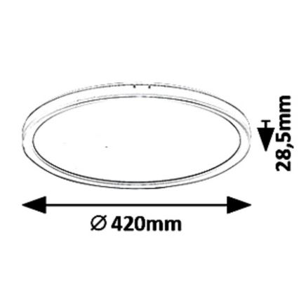 Plafoniera LED dimmerabile PAVEL LED/22W/230V