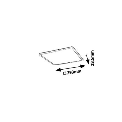 Rabalux 3429 - Plafoniera LED dimmerabile PAVEL LED/18W/230V