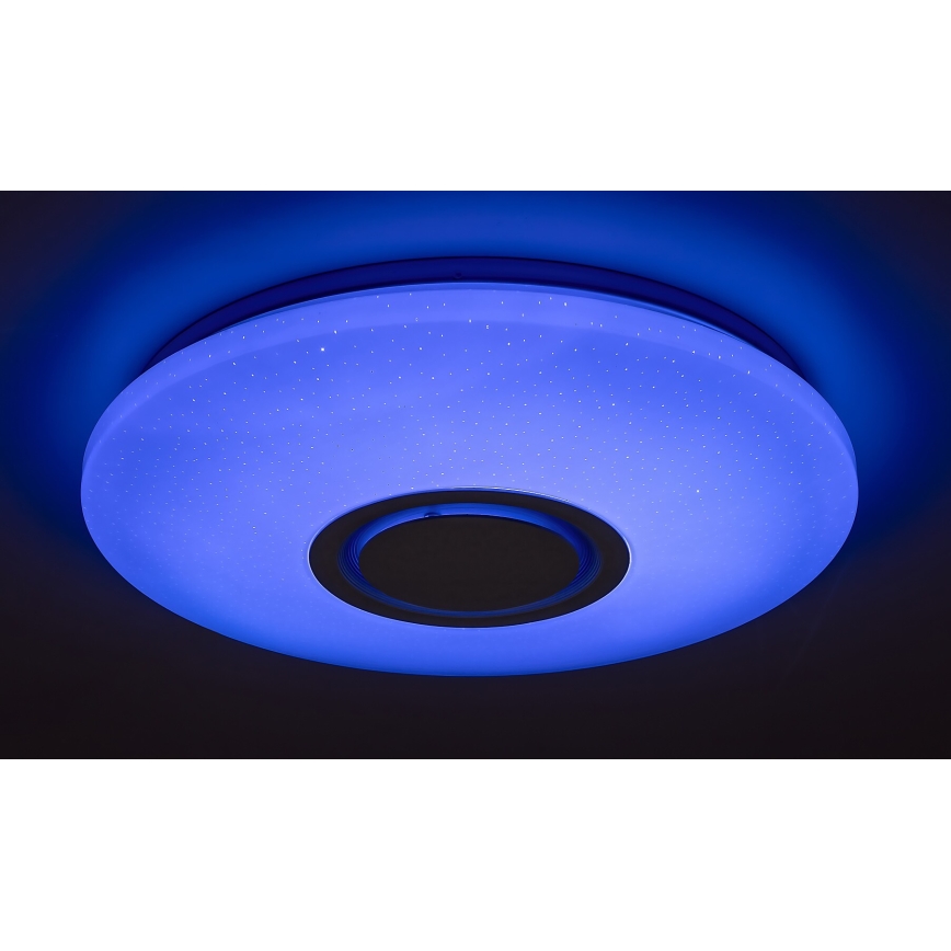 Rabalux - Plafoniera LED RGB dimmerabile con altoparlante integrato LED/24W/230V Wi-Fi Tuya + telecomando Ø 40 cm