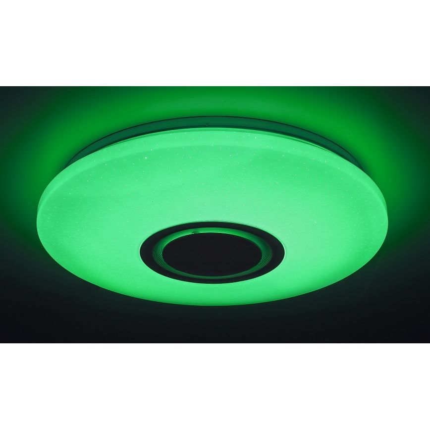 Rabalux - Plafoniera LED RGB dimmerabile con altoparlante integrato LED/24W/230V Wi-Fi Tuya + telecomando Ø 40 cm