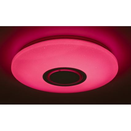 Rabalux - Plafoniera LED RGB dimmerabile con altoparlante integrato LED/24W/230V Wi-Fi Tuya + telecomando Ø 40 cm