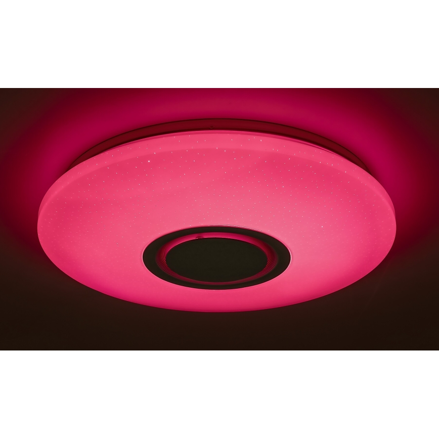 Rabalux - Plafoniera LED RGB dimmerabile con altoparlante integrato LED/24W/230V Wi-Fi Tuya + telecomando Ø 40 cm