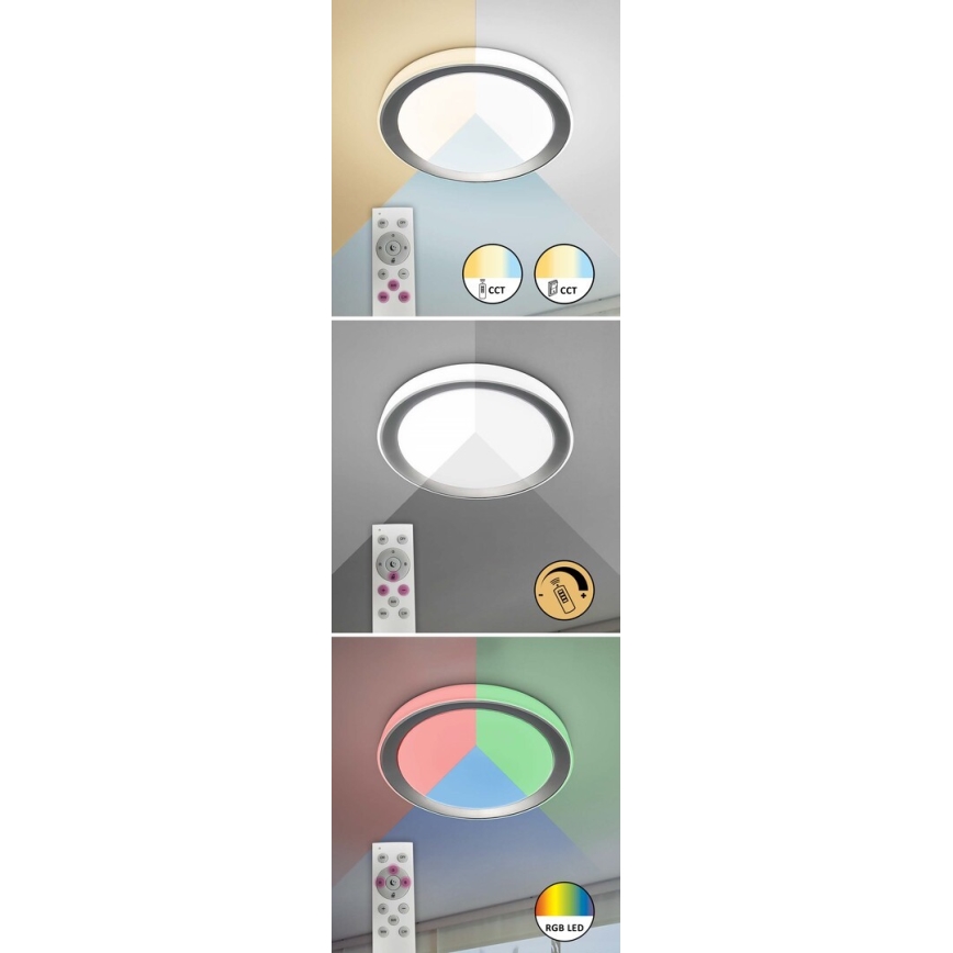 Rabalux - Plafoniera LED RGB dimmerabile LED/40W/230V 2700-6500K Wi-Fi Tuya diametro 51 cm + telecomando