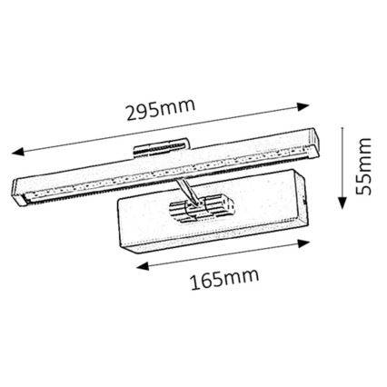 Rabalux - Lampada LED da quadro LED/5W/230V