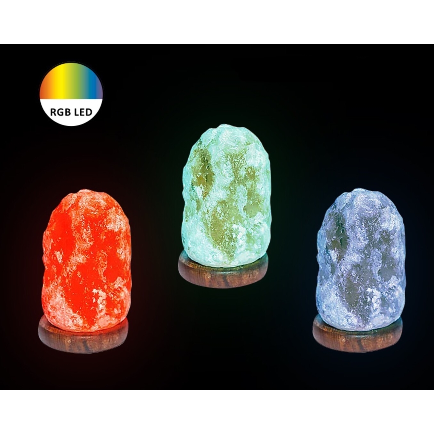 Rabalux - Lampada salina RGB LED WASABI LED/1W/5V 0,7kg