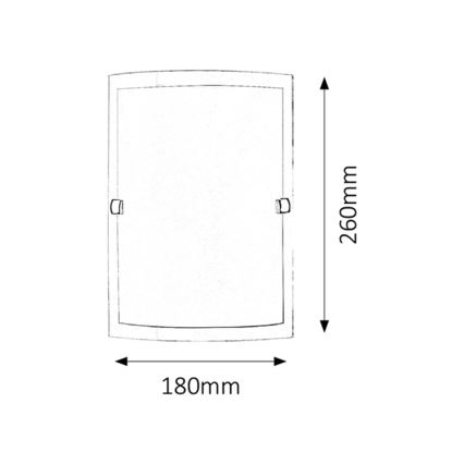 Rabalux - Applique 1xE27/60W/230V