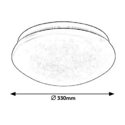 Rabalux - Plafoniera LED LED/18W/230V diametro 33 cm