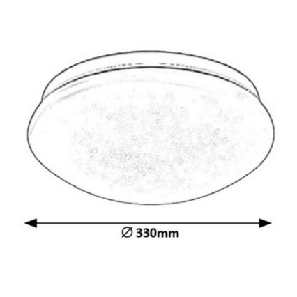 Rabalux - Plafoniera LED LED/18W/230V