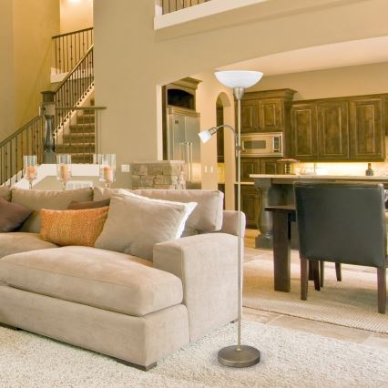 Rabalux - Lampada da terra 1xE27/60W+1xE14/40W