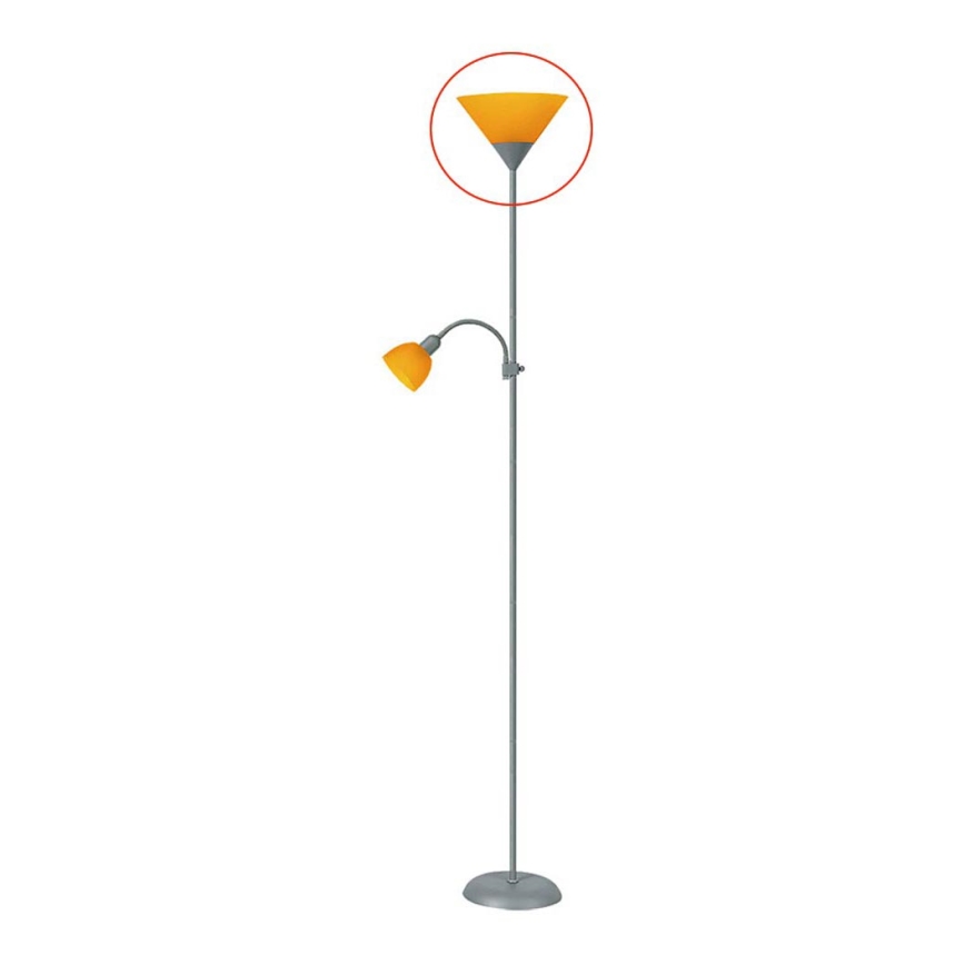 Rabalux 4026 - Paralume di ricambio per la lampada da terra ACTION E27 grande  - arancione