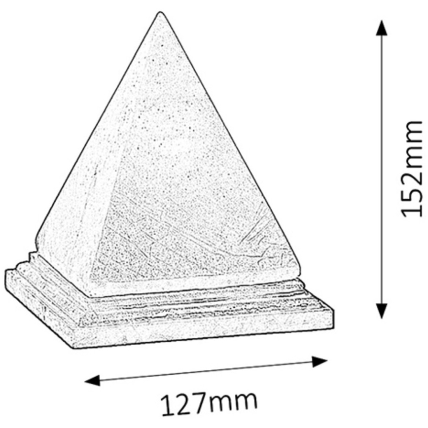 Rabalux - Lampada al sale 1xE14/15W/230V acacia 2,8 kg