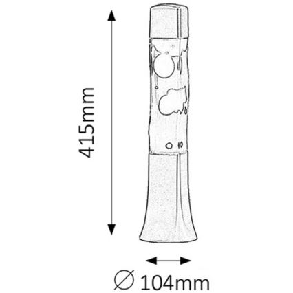 Rabalux - Lampada di lava 1xE14/25W/230V