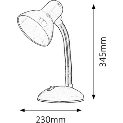 Rabalux - Lampada da tavolo 1xE27/40W/230V