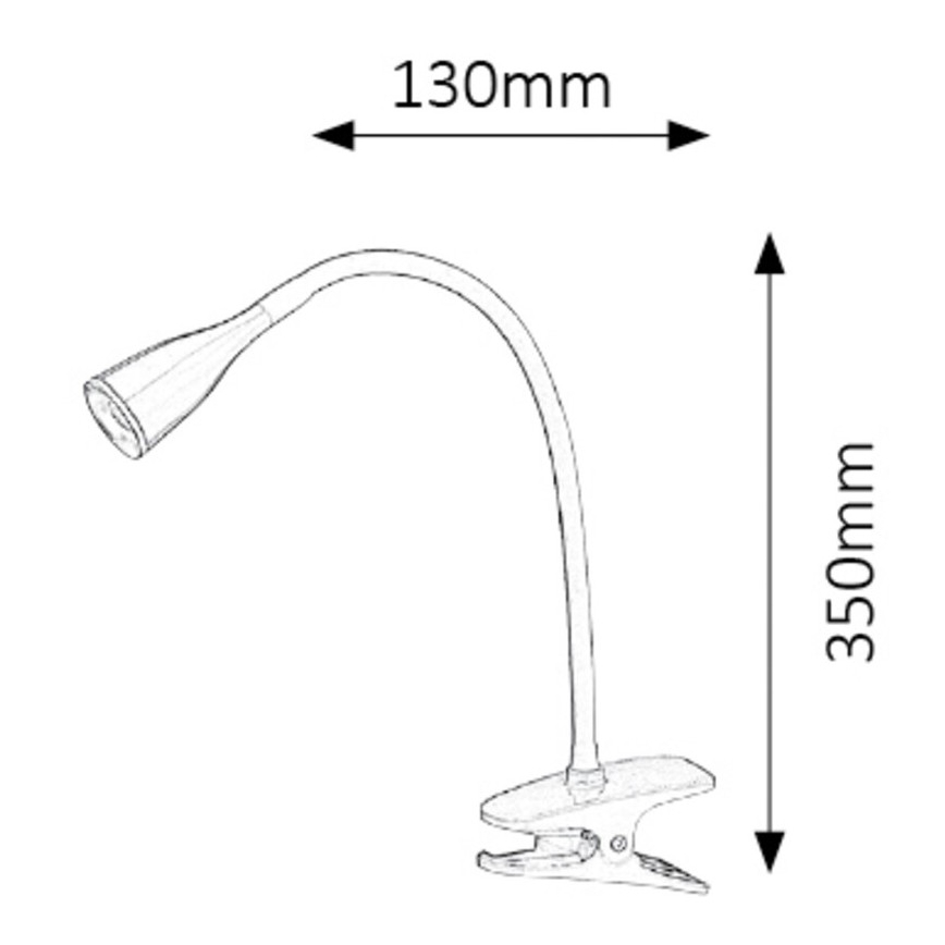 Rabalux - LED Lampada da tavolo con morsetto 1xLED/4,5W/230V