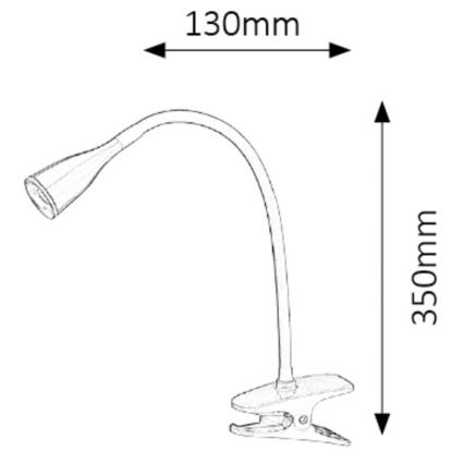 Rabalux - LED Lampada da tavolo con morsetto 1xLED/4,5W/230V