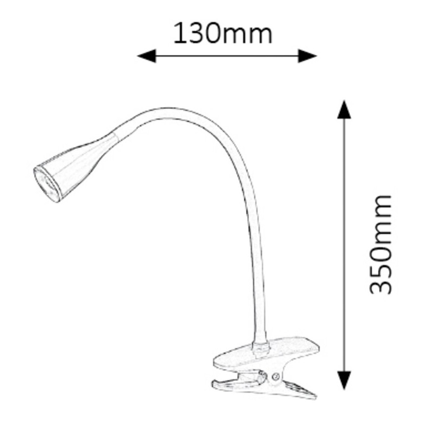 Rabalux - LED Lampada da tavolo con morsetto 1xLED/4,5W/230V