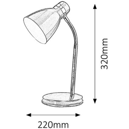 Rabalux - Lampada da tavolo 1xE14/40W/230V