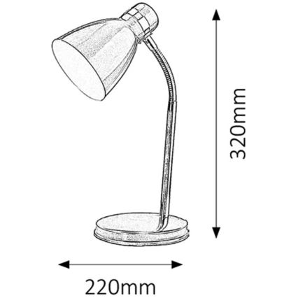 Rabalux - Lampada da tavolo 1xE14/40W/230V