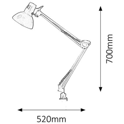 Rabalux - Lampada da tavolo 1xE27/60W/230V