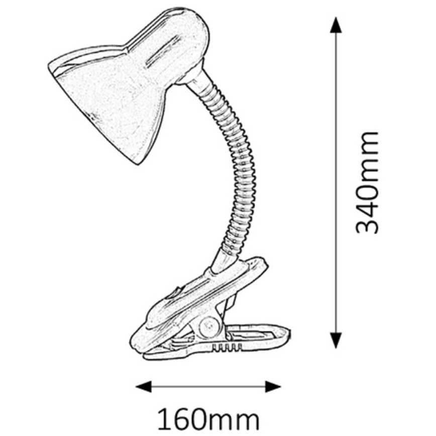Rabalux - Lampada con Clip 1xE27/40W/230V