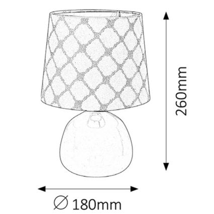 Rabalux - Lampada da tavolo E14/40W bianco