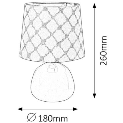 Rabalux - Lampada da tavolo E14/40W rosa