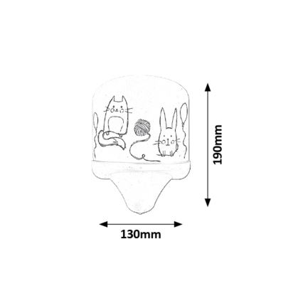 Rabalux - LED Applique per bambini E14/7W