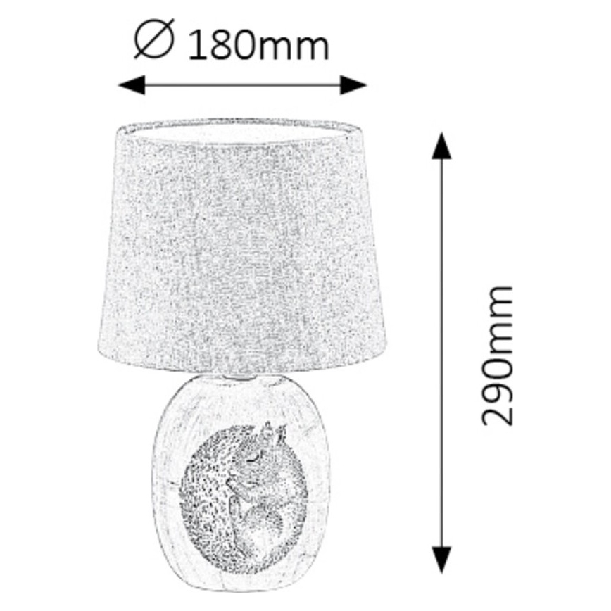 Rabalux - Lampada da tavolo per bambini 1xE14/40W/230V