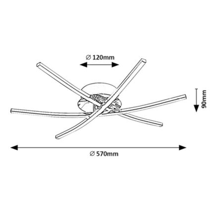Rabalux - Lampada da soffitto LED/21W/230V 4000K