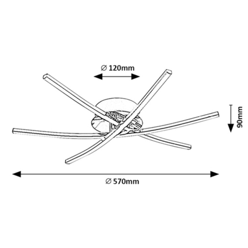 Rabalux - Lampada da soffitto LED/21W/230V 4000K