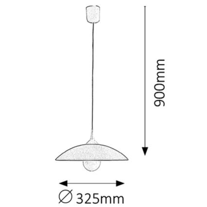 Rabalux - Lampadario 1xE27/60W/230V