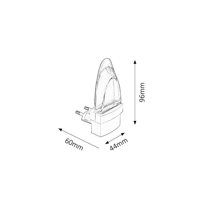 Rabalux - LED Lampada con spina integrata 1xLED/0,5W/230V