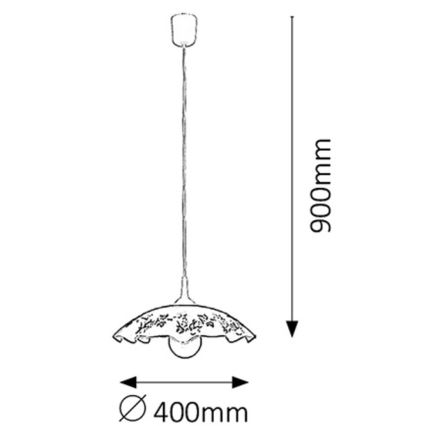 Rabalux - Lampadario E27/60W/230V