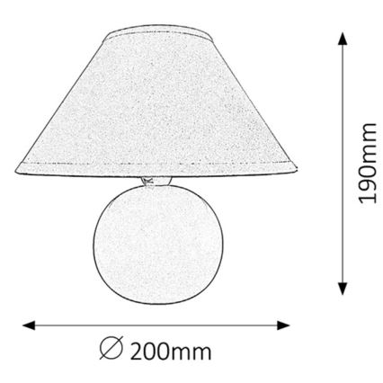 Rabalux - Lampada da tavolo 1xE14/40W/230V