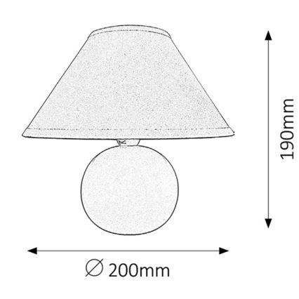 Rabalux - Lampada da tavolo 1xE14/40W/230V