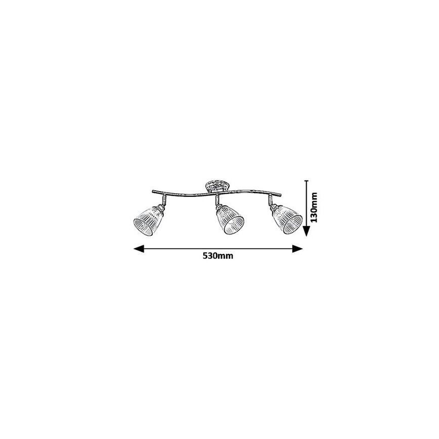 Rabalux 5017 - Luce Spot MARTHA 3xE14/40W/230V