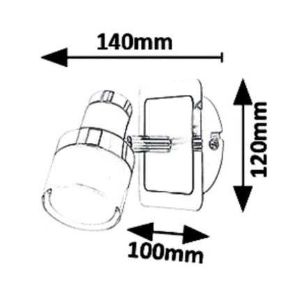 Rabalux 5021 - Applique LED HAROLD LED/5W/230V IP44