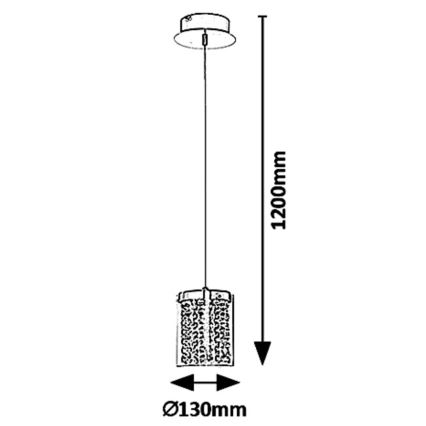 Rabalux 5043 - Lampadario LED a sospensione con filo ASTRELLA LED/6W/230V